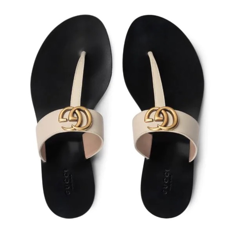 Black and white Gucci sandals for women. Size 9. BRAND NEW! NEVER WORN